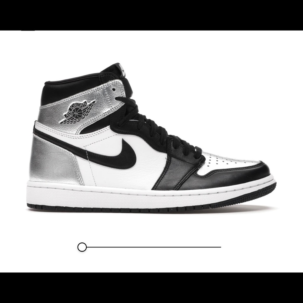 Jordan 1 Retro High silver toe
